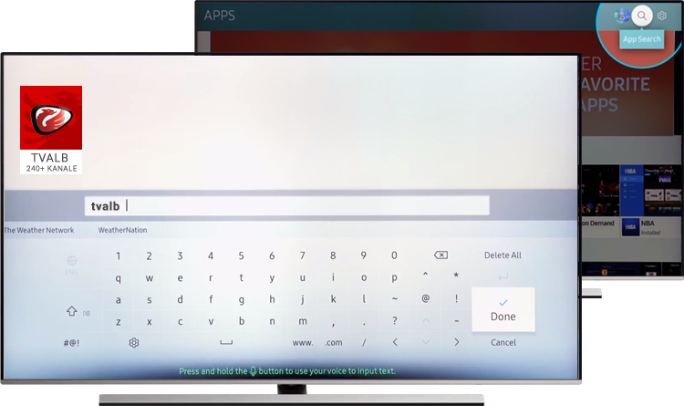 tv shqip samsung app