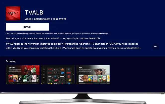 Alb Kanale ne Samsung TV